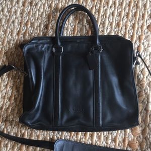Leather Coach Laptop Bag